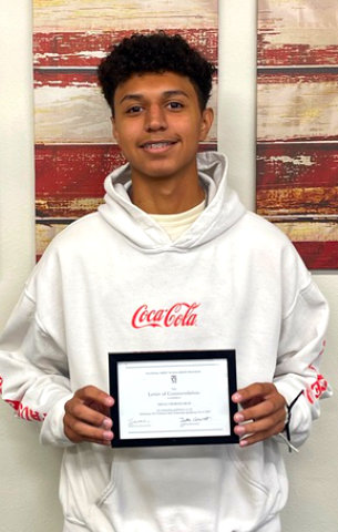 Quitman High School student, Diego Osornio-Rios has earned academic honors from the College Board National Recognition Programs.